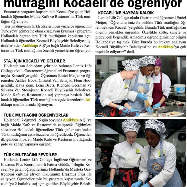 Krantenartikel studenten LIFE College in Turkije - 1