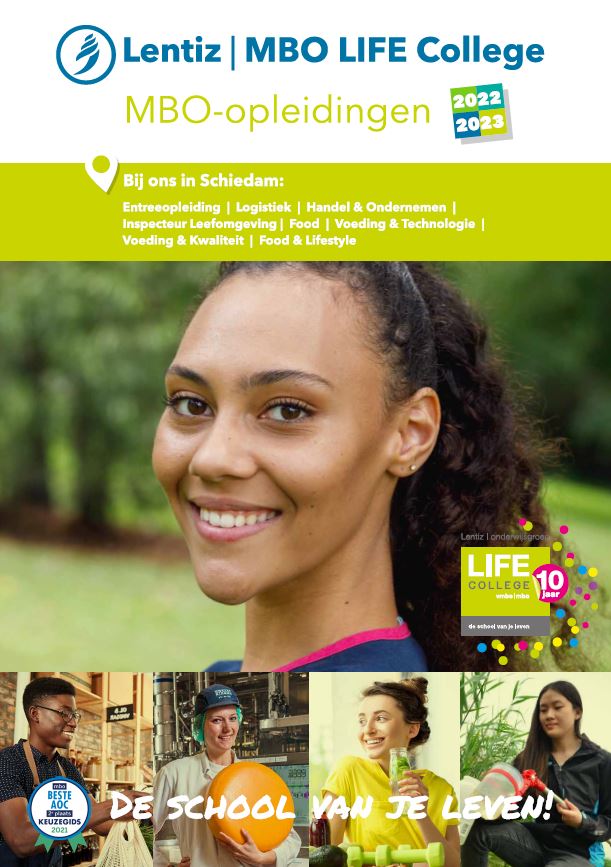 voorkant brochure Lentiz | MBO LIFE College