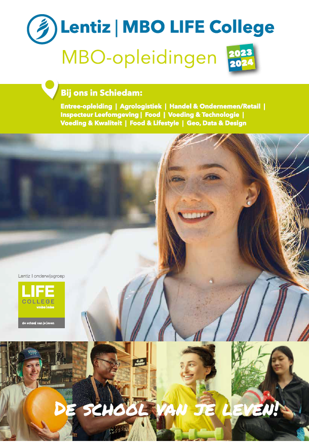 voorkant brochure Lentiz | MBO LIFE College