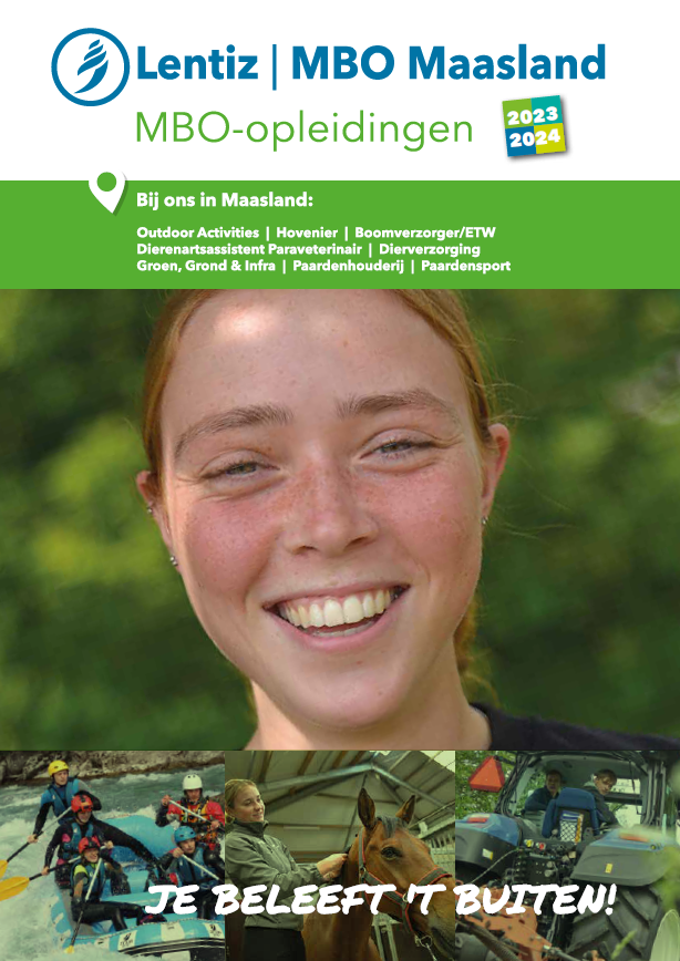 voorkant brochure Lentiz | MBO Maasland
