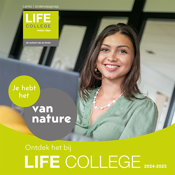 voorkant brochure Lentiz | MBO LIFE College