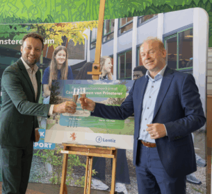 Wethouder Koen Kegel en Voorzitter Raad van Bestuur Lentiz onderwijsgroep Rick van Dam