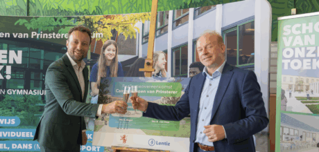 Wethouder Koen Kegel en Voorzitter Raad van Bestuur Lentiz onderwijsgroep Rick van Dam