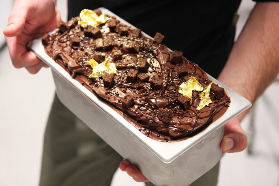 Cacao en chocolade-ijs