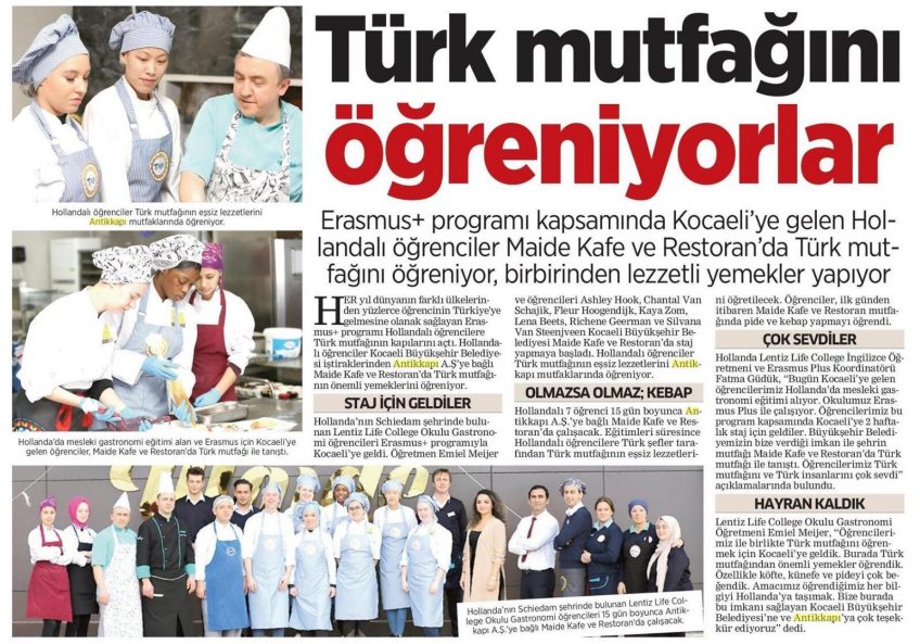 Artikel studenten LIFE College in Turkse krant - 2